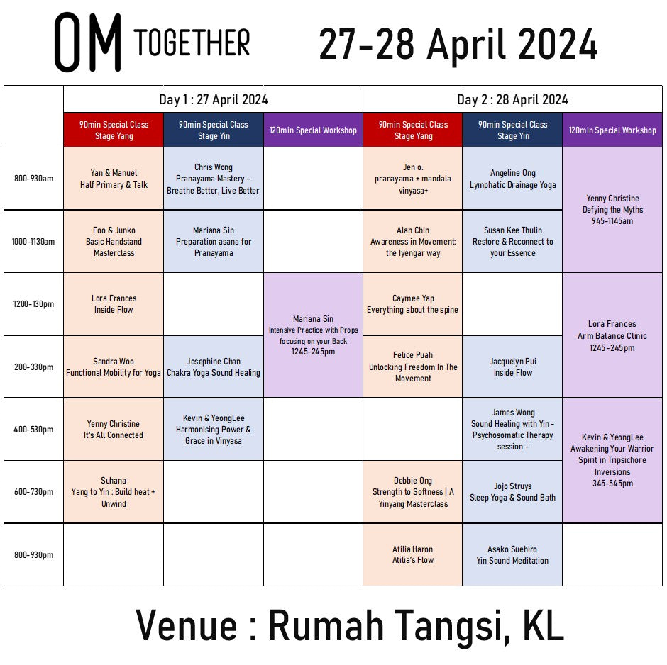 Pranayama Mastery – Breathe Better, Live Better by Chris Wong (90 min) at 8am Sun on 27 Apr 2024