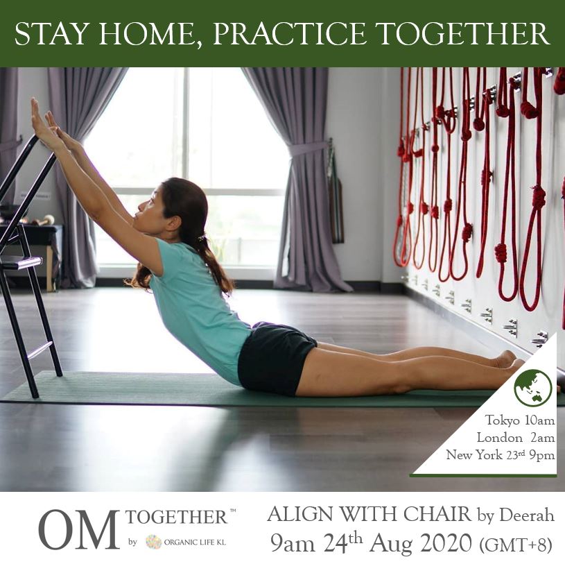 CHAIR YOGA UNLIMITED PASS (24-30 Aug 2020) - up to 8 classes