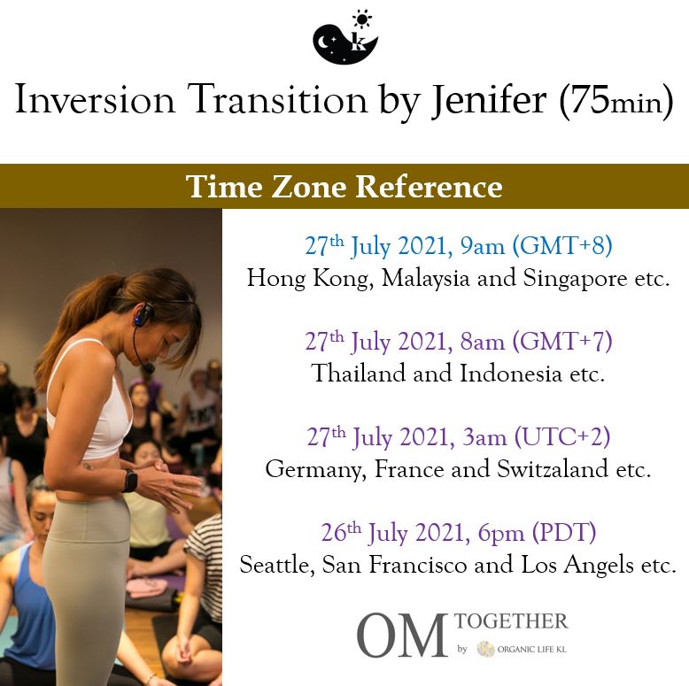 Inversion Transition (75min) at 9am Tue 27 July 2021 -completed