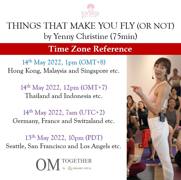 THINGS THAT MAKE YOU FLY (OR NOT) (75min) at 1pm Sat on 14 May 2022 -completed