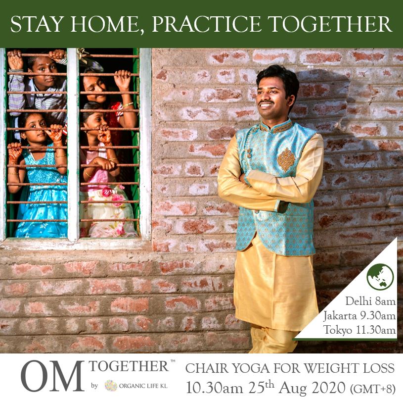 CHAIR YOGA UNLIMITED PASS (24-30 Aug 2020) - up to 8 classes