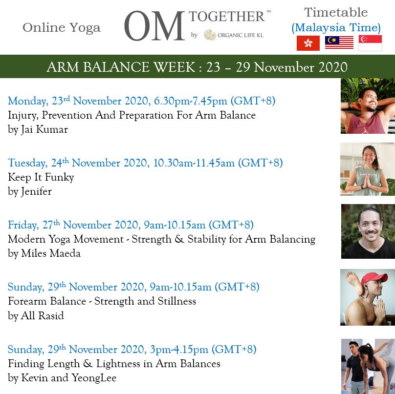 ARM BALANCE WEEK UNLIMITED PASS (23-29 Nov 2020) - up to 5 classes
