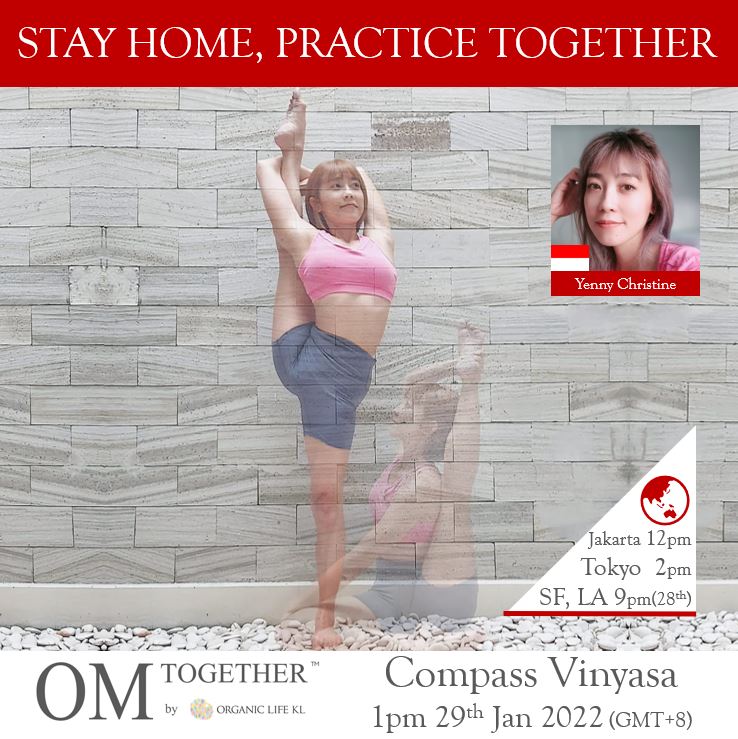 Compass Vinyasa (75min) at 1pm Sat on 29 Jan 2022 -completed