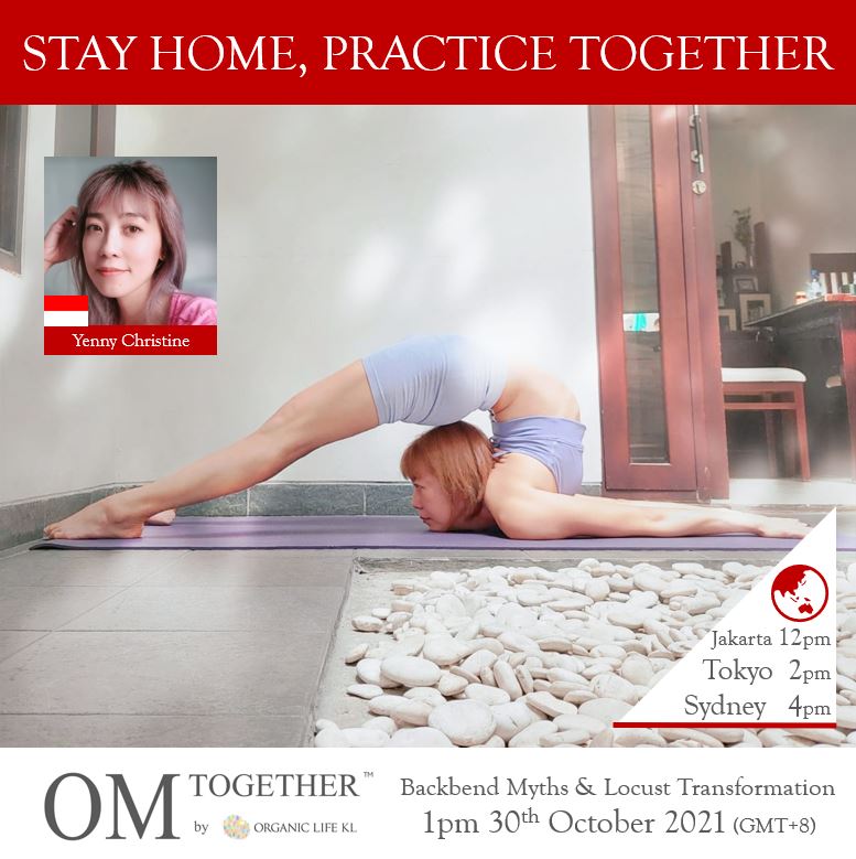 Backbend Myths & Locust Transformation (75min) at 1pm Sat on 30 Oct 2021 -completed