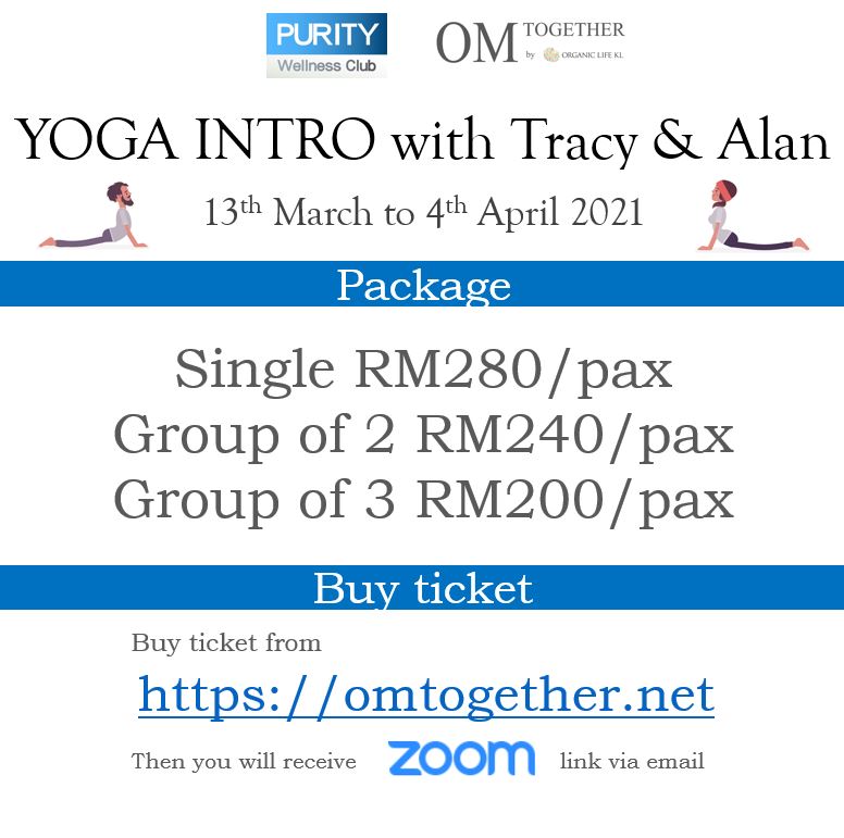 YOGA INTRO with Tracy and Alan (75min x 8 sessions) -completed