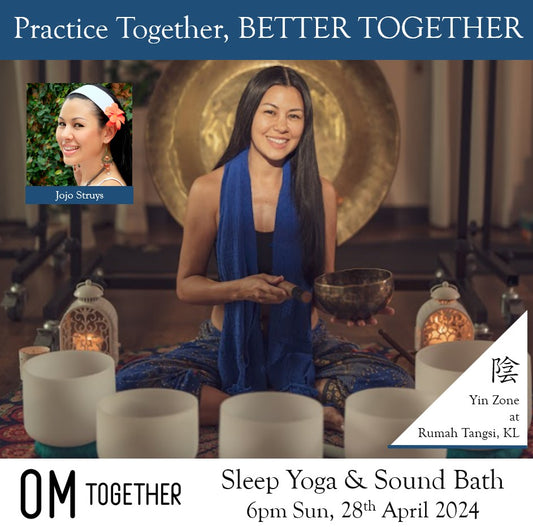 Sleep Yoga & Sound Bath by Jojo Struys (90 min) at 6pm Sun on 28 Apr 2024