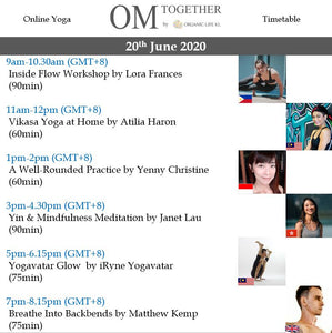 INTERNATIONAL YOGA DAY UNLIMITED PASS (20-21 June 2020) - up to 11 classes -