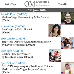 INTERNATIONAL YOGA DAY UNLIMITED PASS (21 June 2020) - up to 5 classes -