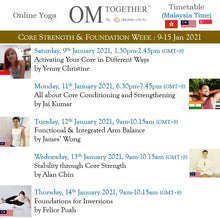 Load image into Gallery viewer, CORE STRENGTH &amp; FOUNDATION -5 classes- completed
