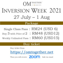 Load image into Gallery viewer, INVERSION WEEK 2021 UNLIMITED PASS (26 July - 1 Aug) - completed
