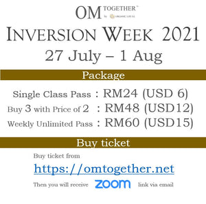 INVERSION WEEK 2021 UNLIMITED PASS (26 July - 1 Aug) - completed