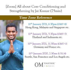 [Zoom] All about Core Conditioning and Strengthening (75min) at 6.30pm Mon on 11 Jan 2021 -completed