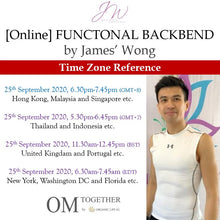 Load image into Gallery viewer, [Zoom] FUNCTIONAL BACKBEND by James&#39; Wong (75 min) at 6.30pm Fri on 25 Sep 2020 -completed
