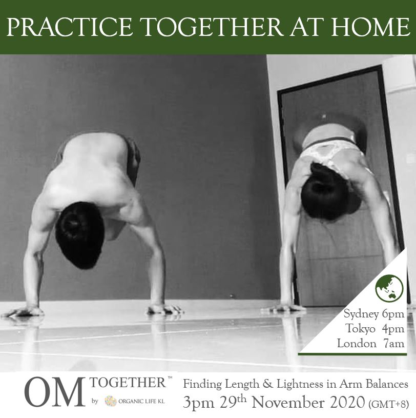[Zoom] Finding Length & Lightness in Arm Balances by Kevin and Yeonglee (75 min) at 3pm on 29 Nov 2020 -completed