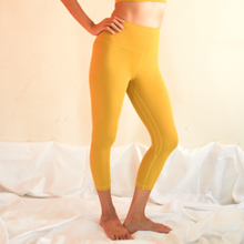 Load image into Gallery viewer, [Free Shipping] OHMfinity - LUSH Nude Feel Capri Leggings - Tuscany Yellow
