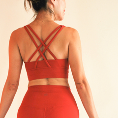 [Free Shipping] OHMfinity - LUSH X-Back 2.0 Bra - Crimson