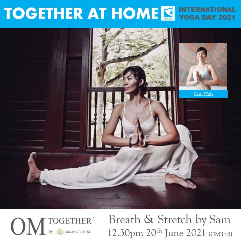 [Free Class] Breath & Stretch by Sam Hah (60min) at 12.30pm Sun 20 June 2021 (GMT+8)