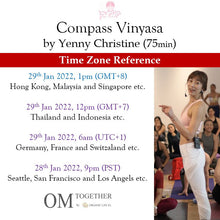 Load image into Gallery viewer, Compass Vinyasa (75min) at 1pm Sat on 29 Jan 2022 -completed

