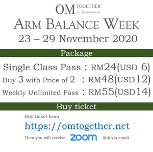 ARM BALANCE WEEK UNLIMITED PASS (23-29 Nov 2020) - up to 5 classes