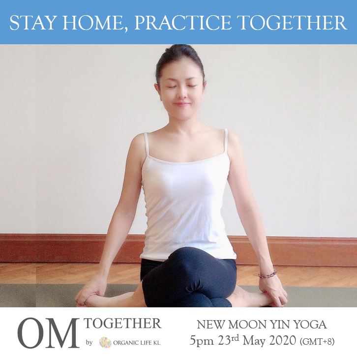 [Online] NEW MOON YIN YOGA by Asako (90 min) at 5pm on 23 May 2020 -completed
