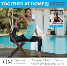 Load image into Gallery viewer, [Free Class] Vinyasa Flow by Atilia (60min) at 3.30pm Sun 20 June 2021 (GMT+8)
