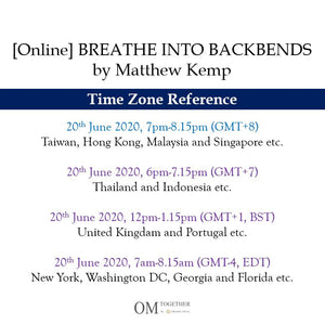 [Online] BREATHE INTO BACKBENDS by Matthew Kemp (75 min) at 7pm on 20 June 2020 -completed