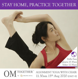 [Zoom] ALIGNMENT YOGA WITH CHAIR - The Pelvic Floor by Caymee (60 min) at 11.30am Sat on 15 Aug 2020 -completed