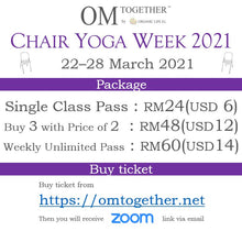 Load image into Gallery viewer, Chair Yoga Flow (75 min) at 9am Sun on 28 Mar 2021 -completed
