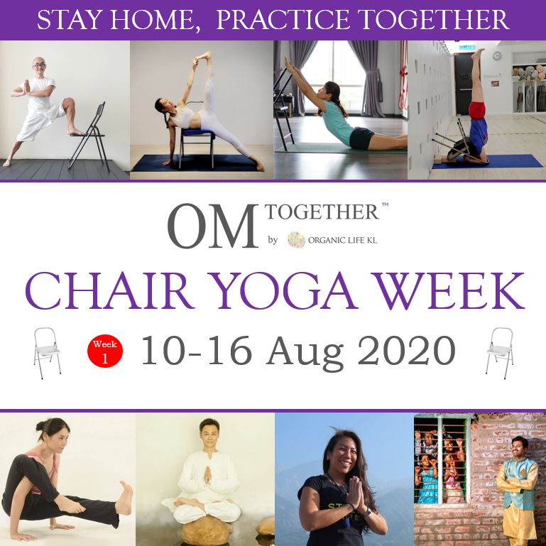 CHAIR YOGA UNLIMITED PASS (10-16 Aug 2020) - up to 7 classes