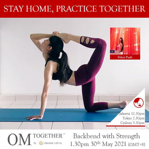 Backbend with Strength (75min) at 1.30pm Sun 30 May 2021 -completed