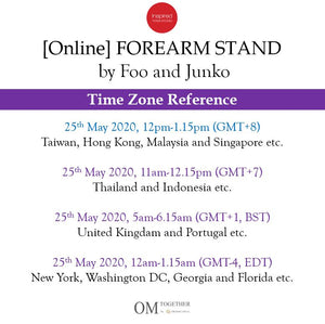 [Online] FOREARM STAND by Foo and Junko (75 min) at 12pm on 25 May 2020 -completed