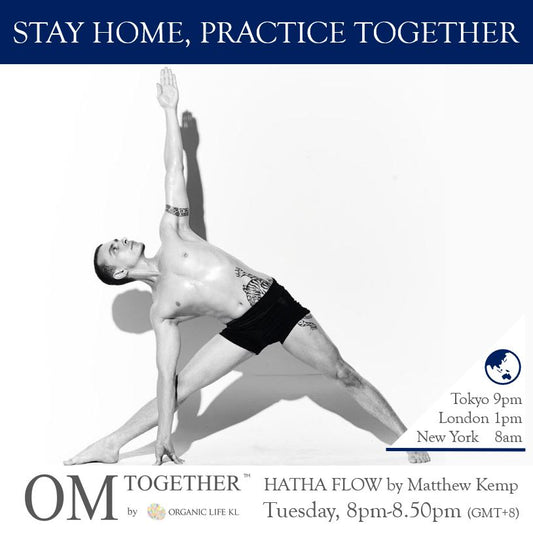 [Zoom] Hatha Flow by Matthew Kemp (50 min) at 8pm on 1 Sep 2020 - completed