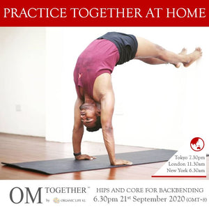 [Zoom] HIPS AND CORE FOR BACKBENDING by Jai Kumar (75 min) at 6.30pm Mon on 21 Sep 2020 -completed