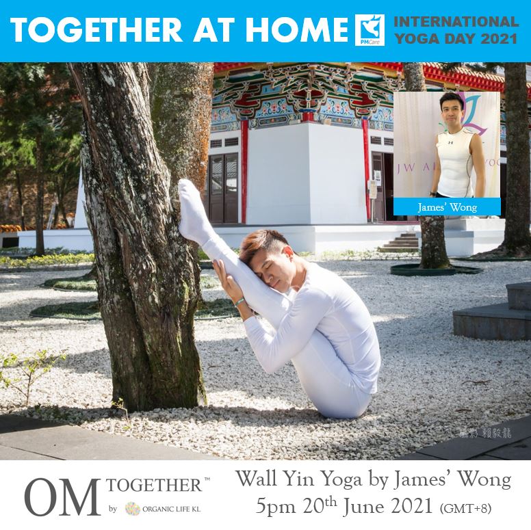 [Free Class] Wall Yin Yoga by James Wong (60min) at 5pm Sun 20 June 2021 (GMT+8)