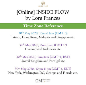 [Online] INSIDE FLOW by Lora Frances (75 min) at 10am on 30 May 2020 -completed