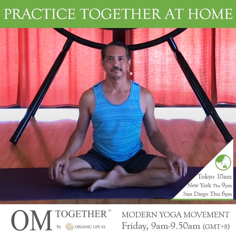 [Zoom] Modern Yoga Movement with Miles Maeda (50 min) at 9am Fri on 9 Oct 2020 - completed