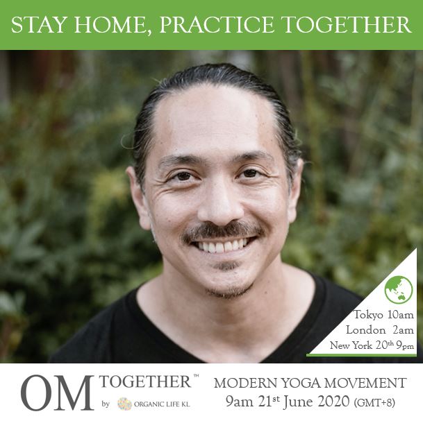 [Online] MODERN YOGA MOVEMENT by Miles Maeda (75 min) at 9am on 21 June 2020 -completed