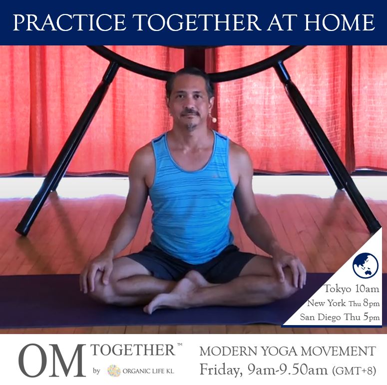 MODERN YOGA MOVEMENT (50 min) at 9am Fri on 27 May 2022 (GMT+8)