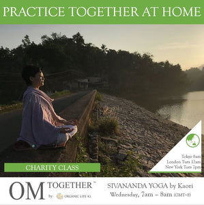 [Online Charity Class] SIVANANDA YOGA by Kaori (60 min) at 7 am Wed on 22 July 2020 -completed
