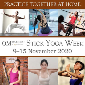 [Zoom] STICK YOGA for HEALTHY JOINTS & POSTURE ALIGNMENTS by Magdeline (75min) at 6.30pm Mon on 9 Nov 2020 -completed
