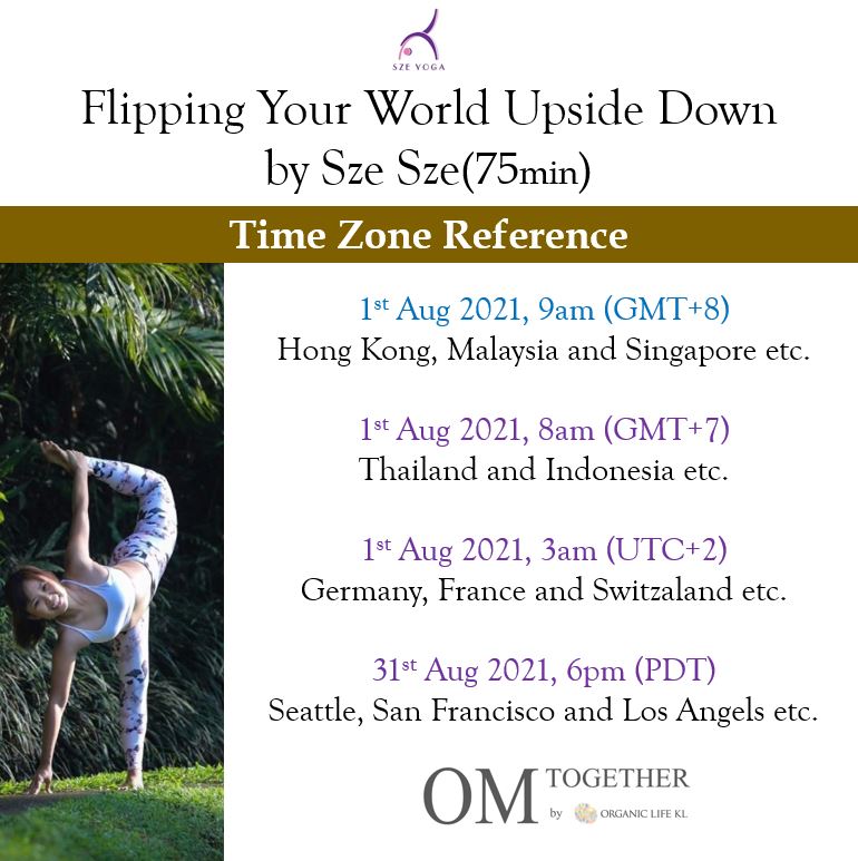 Flipping Your World Upside Down (75min) at 9am Sun 1 Aug 2021 -completed