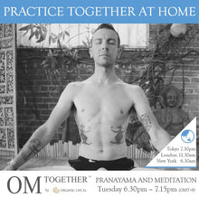 Load image into Gallery viewer, [Online] PRANAYAMA AND MEDITATION by Will Duprey (45 min) at 6.30pm Tue on 7 July 2020 -completed
