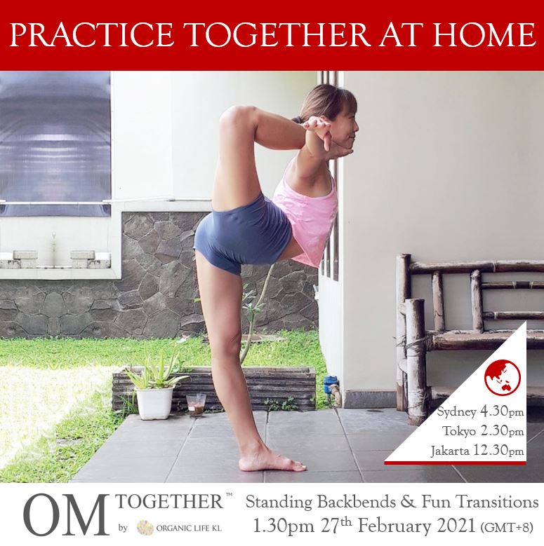 STANDING BACKBENDS and FUN TRANSITIONS (75min) at 1.30pm Sat on 27 Feb 2021 -completed