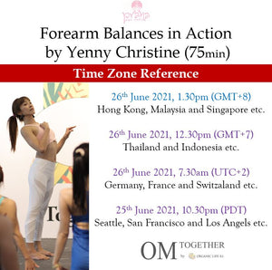 Forearm Balances in Action (75min) at 1.30pm Sat 26 June 2021 -completed