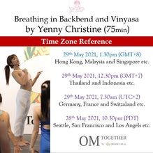 Load image into Gallery viewer, Breathing in Backbend and Vinyasa (75min) at 1.30pm Sat 29 May 2021 -completed
