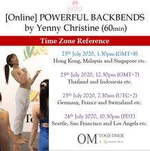 Load image into Gallery viewer, [Online] POWERFUL BACKBENDS by Yenny Christine (60 min) at 1.30pm Sat on 25 July 2020 -completed
